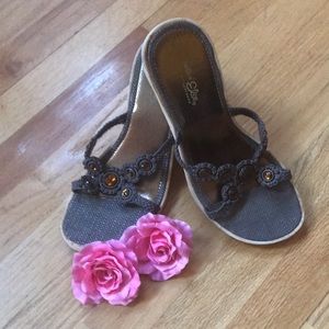 Jeweled Something Else Skechers strappy sandals